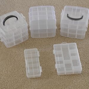 Craft supplies storage boxes
